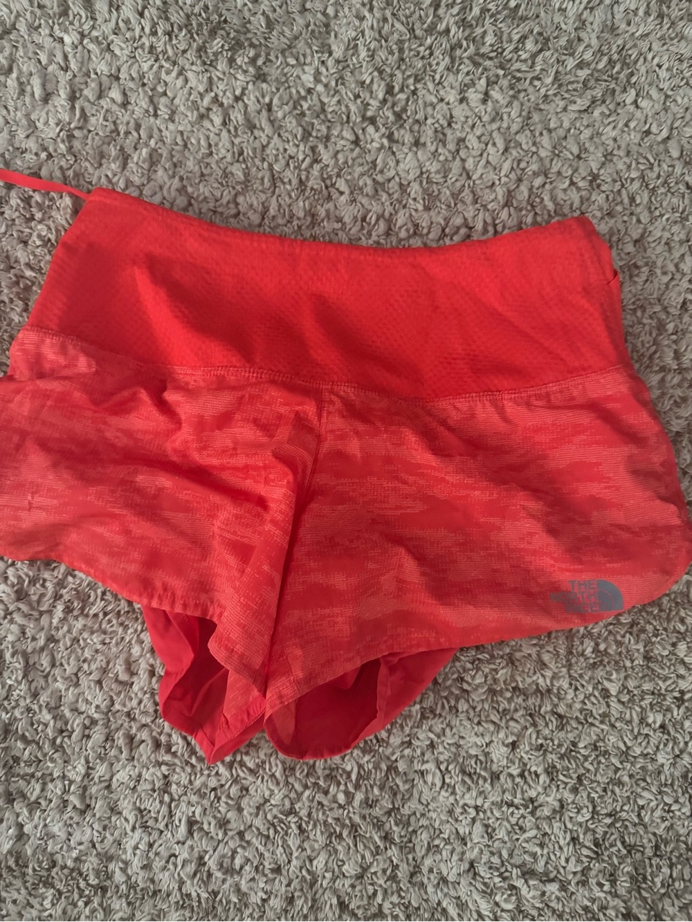 The North Face Women's Coral-Red Athletic Running Shorts